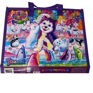 Lisa Frank Trifold Portfolio With Art Supplies Set Rainbow Dogs Cats 2020‎